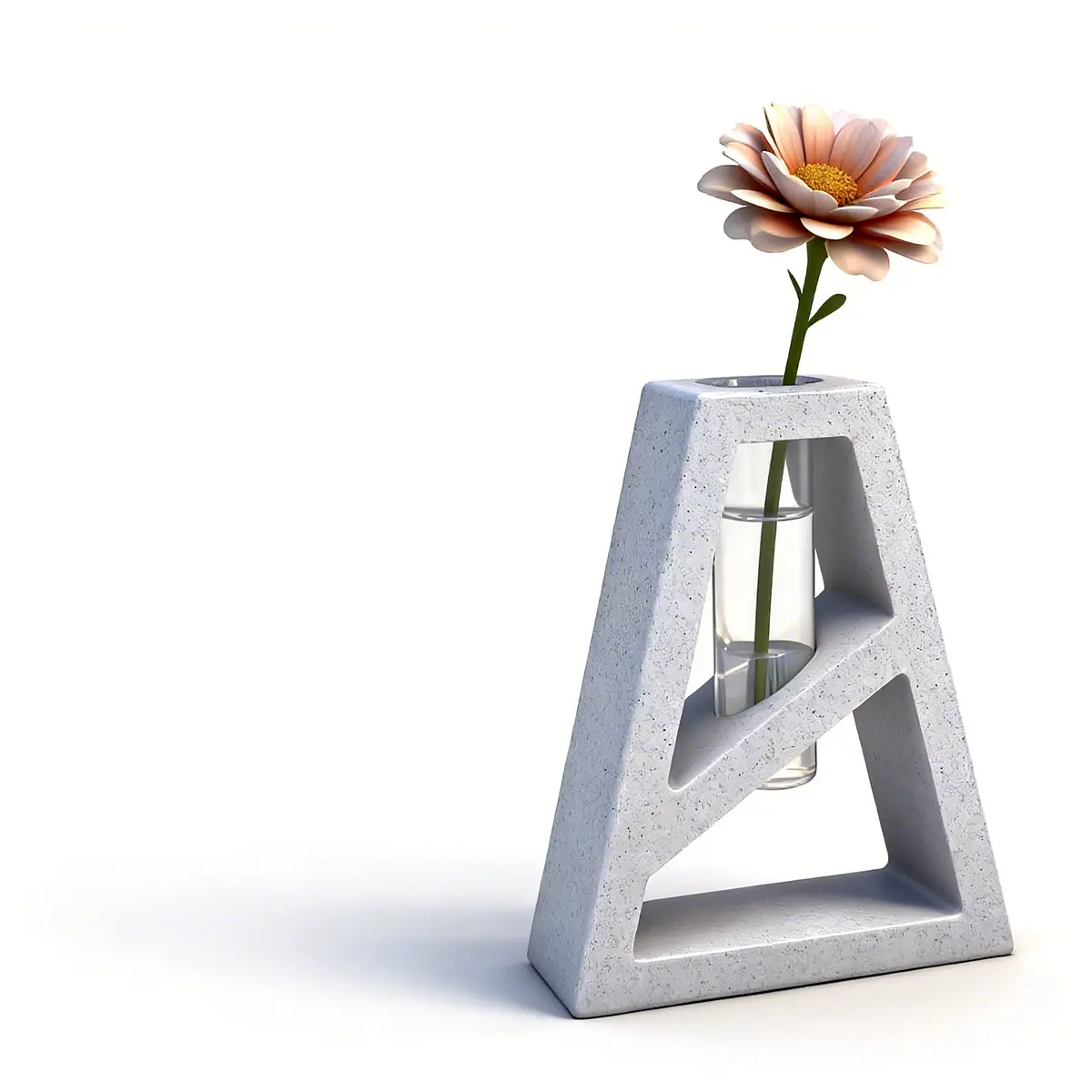 Modern Minimalist Vase Adapter for 22mm Test Tubes Small Vials Home Decor Bottle Flower Arrangement