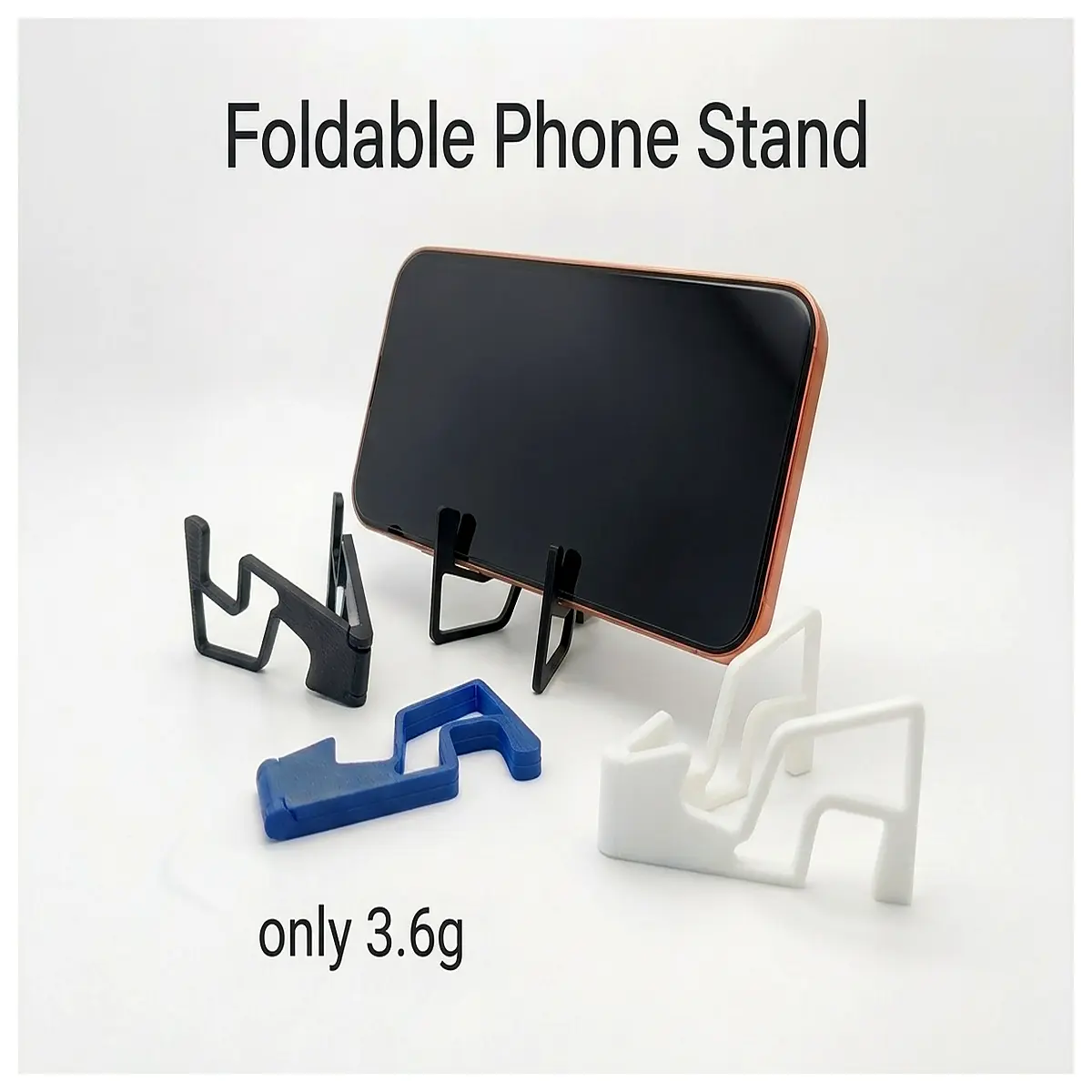 Foldable Phone Stand Adjustable Angle Holder Desktop Travel Car Phone Stand Accessories