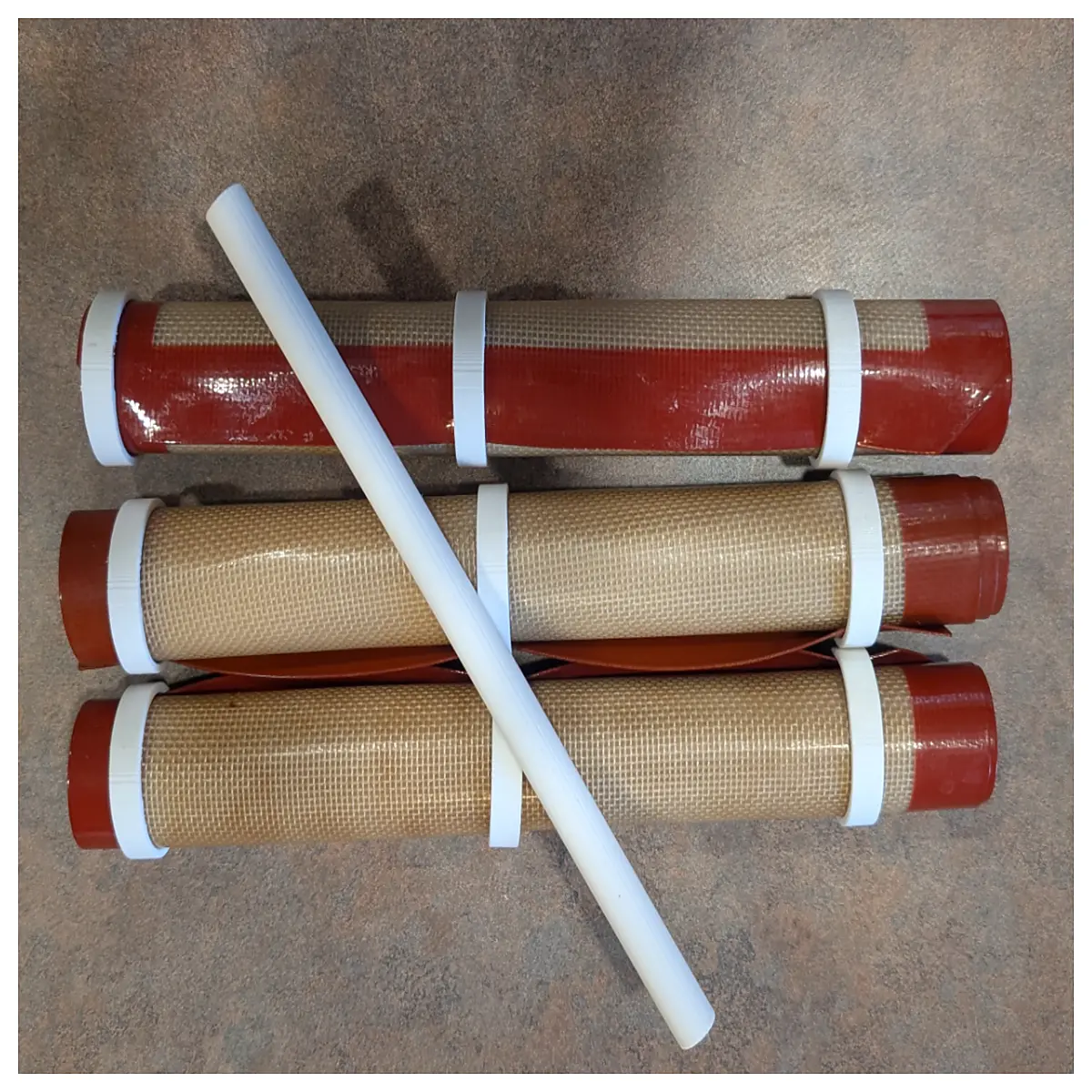 silicone mat roll organizer storage for kitchen counter rolling station