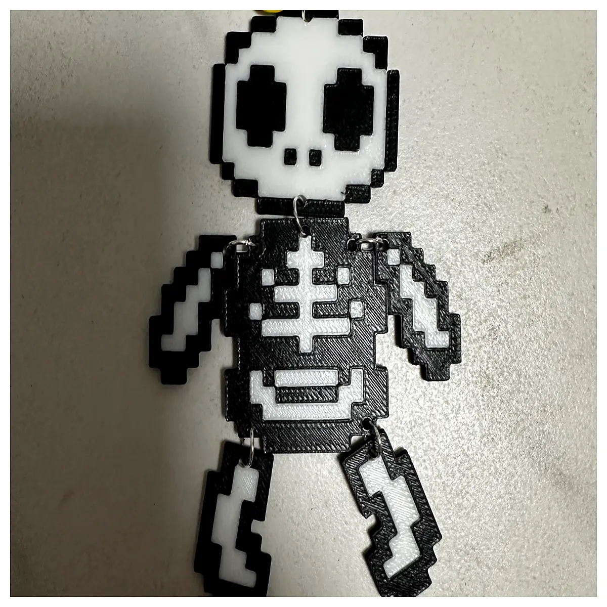 Moving Skeleton Hanging Ornament Articulated Joints Fun Abstract Baby Edition Bean Toy Quirky Decoration Desktop Figurine Creative Gift