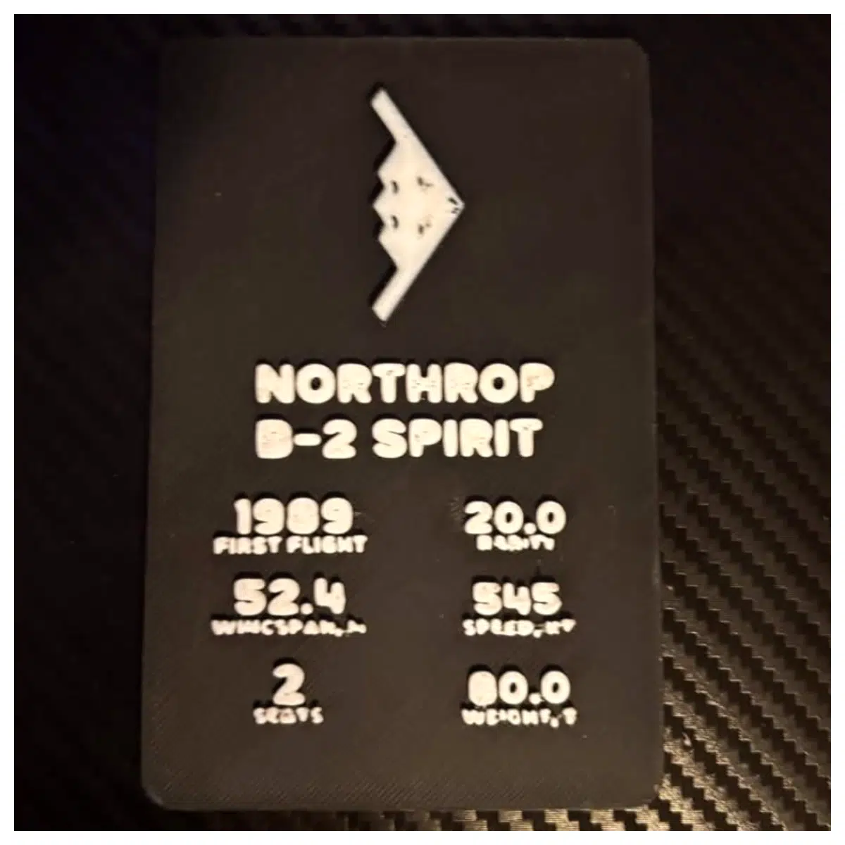 B 2 Spirit Skycard Inspiration Statistics Card Flight Data Analysis Flight Records Flight Tracking Aviation Data
