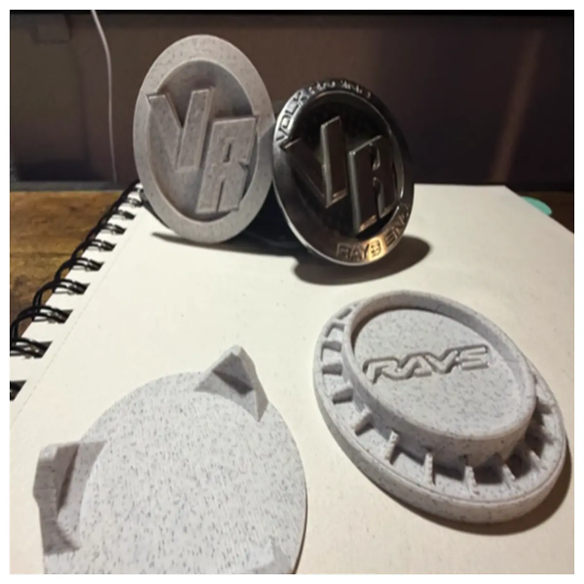 Volk Racing VR Wheel Center Cover Automotive Parts Wheel Cover Decoration Sport Style Car Modification Accessories Wheel Cover