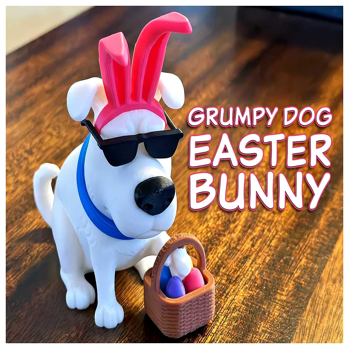 Smelly Face Dog Resurrection Easter Bunny Toy Holiday Gift Pet Plush Fun Puzzle Toy Easter Bunny Gift Resurrection Easter Bunny