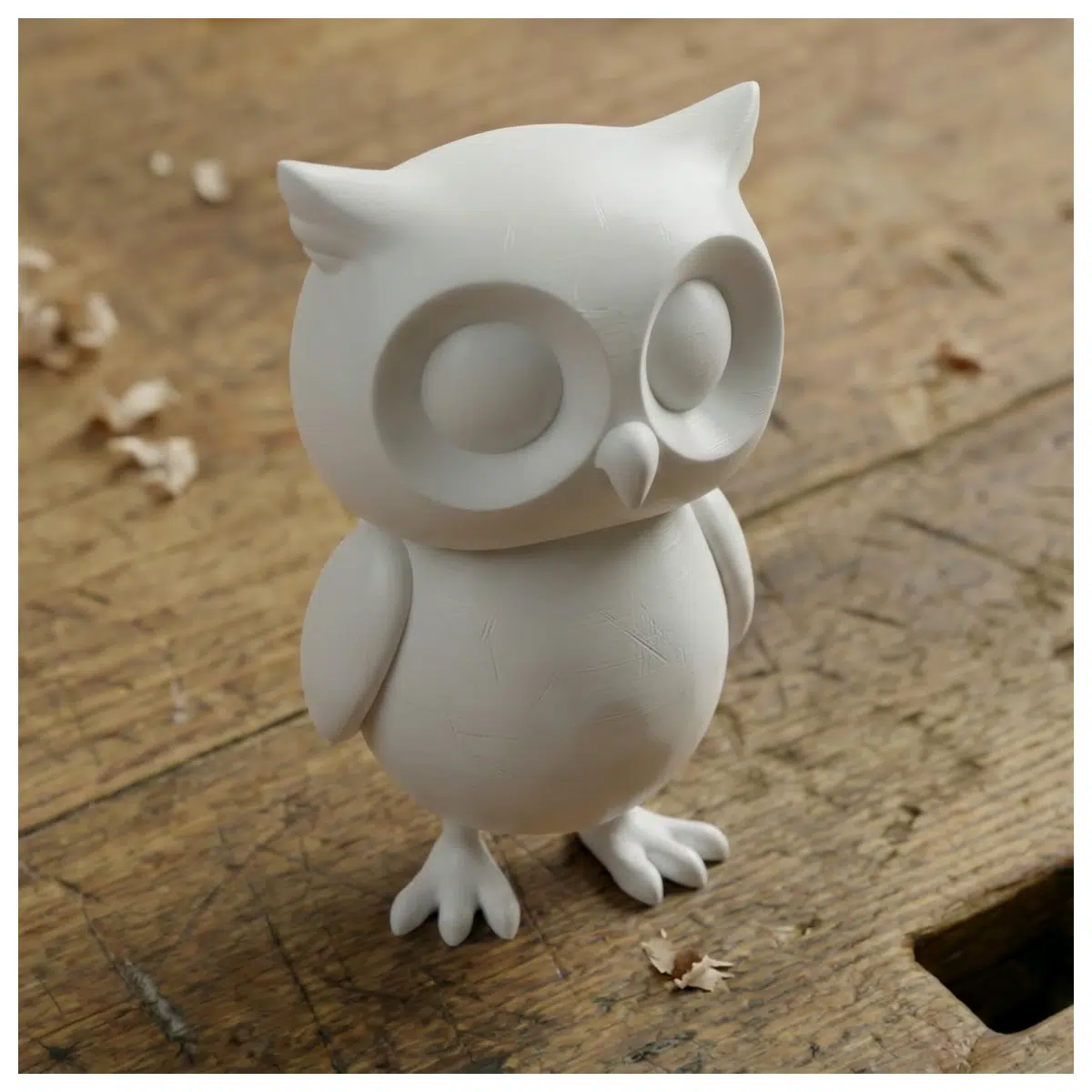 Majestic Owl Toy Realistic Bird Figurine for Cats Indoor Pet Plush Enrichment Puzzle Toy Stimulate Cat Intelligence