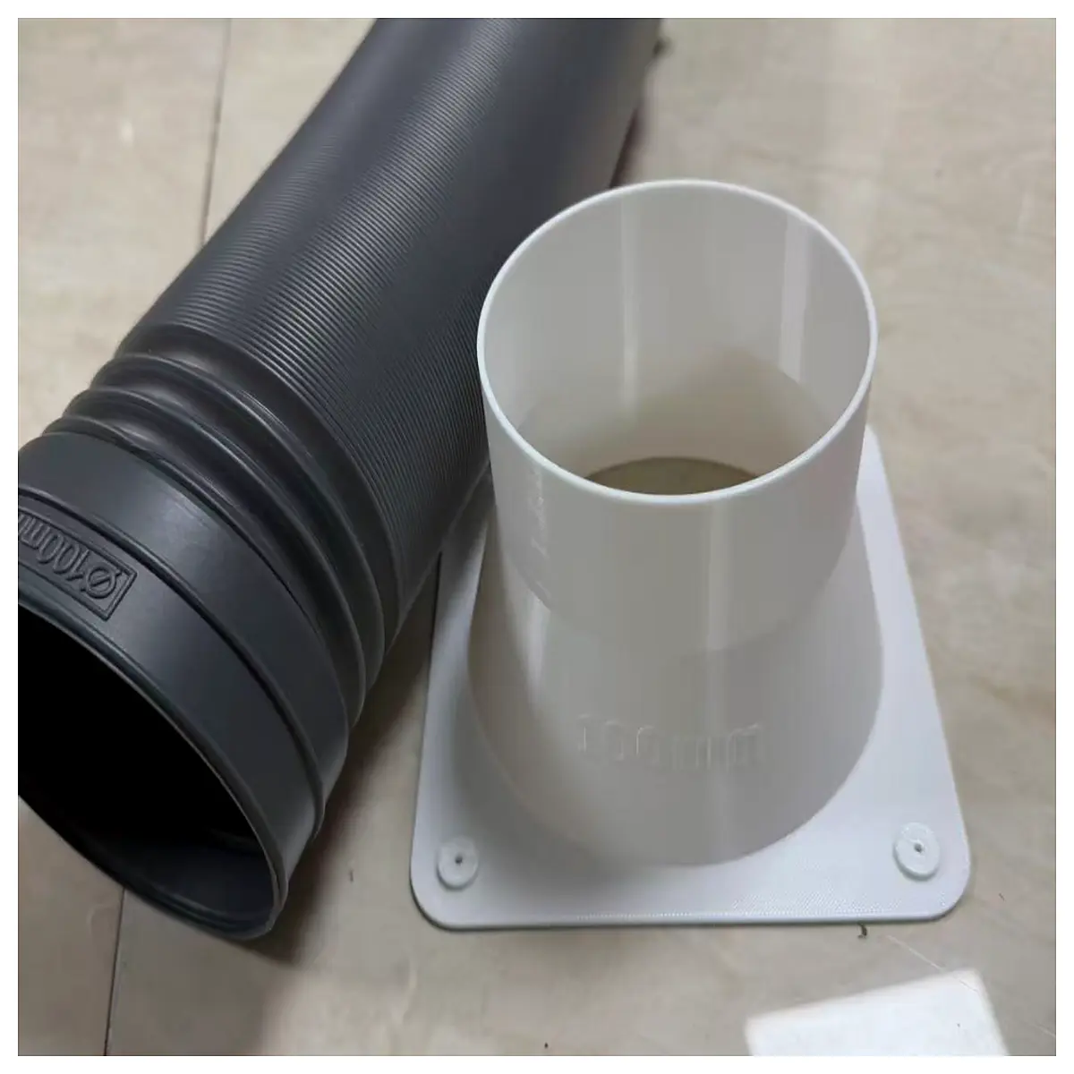 Air Purifier 2S 100mm Soft Tube Adapter Replacement Part Air Purifier Hose Connector