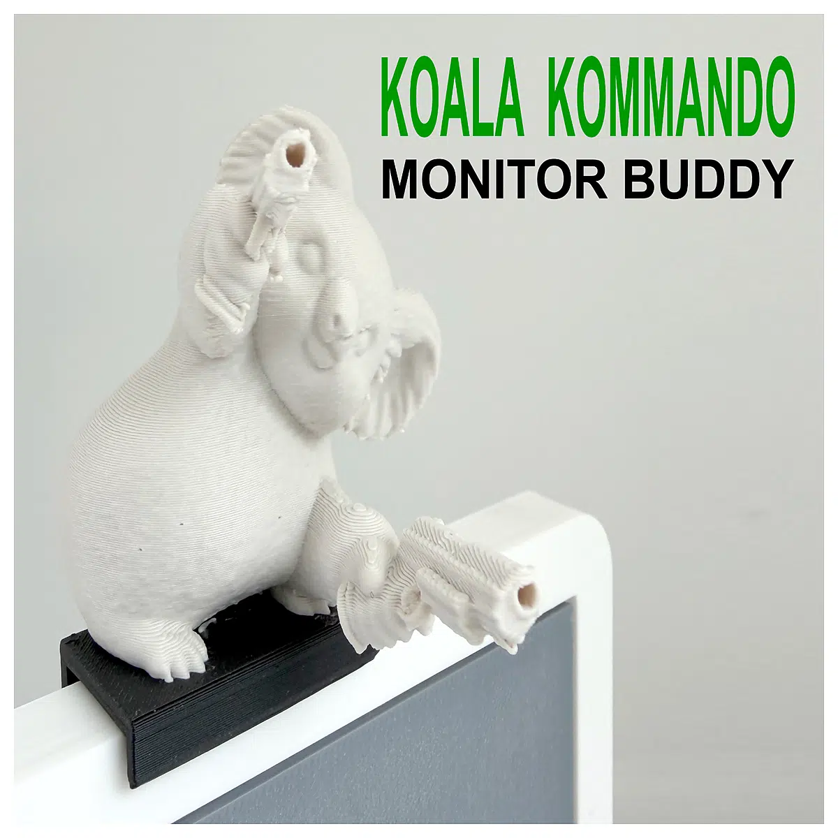 Koala Gang Assault Team Display Buddy Gaming Accessory Monitor Stand Desktop Device Support Gamer Essential