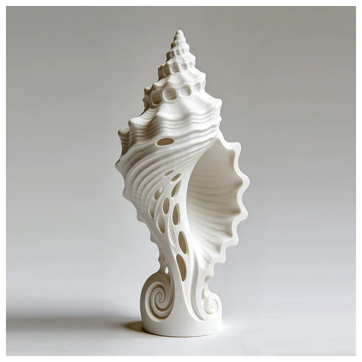 decorative sea shell statue for home shelf nautical beach vibe living room accent piece large resin ocean wave sculpture