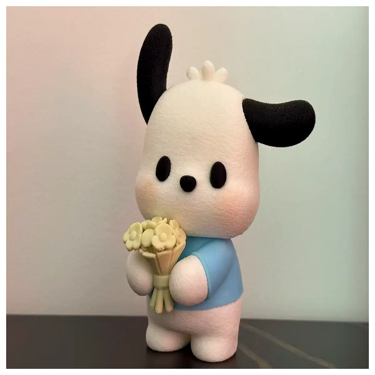 Pachacco Dog Plush Toy Cute Embroidery Style Pet Toy Soft Fabric Puppy Adorable Interactive Learning Toy Accessories