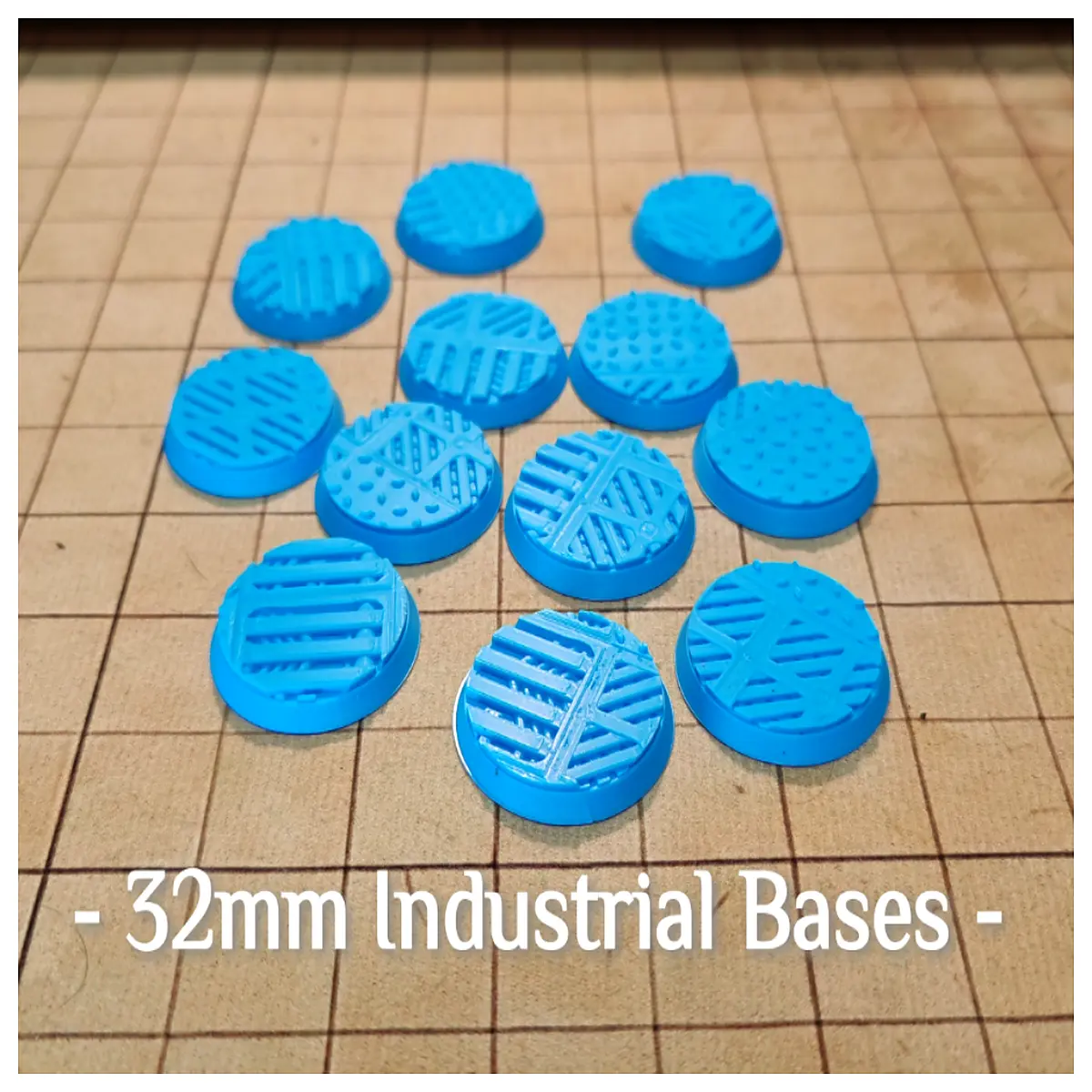 32mm Tech Industrial Bases 40K DnD Miniature Stands Tabletop Gaming Accessories Scene Support