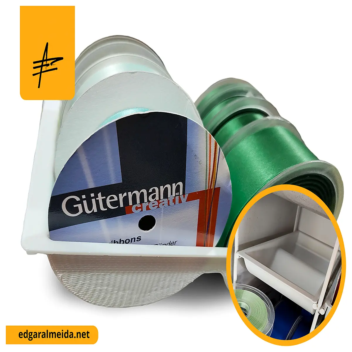 Gutermann Ribbon Display Stand Ribbon Organizer Ribbon Display Rack Ribbon Accessories Essential for Ribbon Enthusiasts