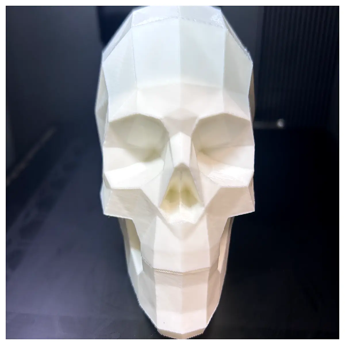 Low Poly Skull Model 3D Print Decoration Desktop Figurine Game Prop Art Skull Parts Bone Accessories