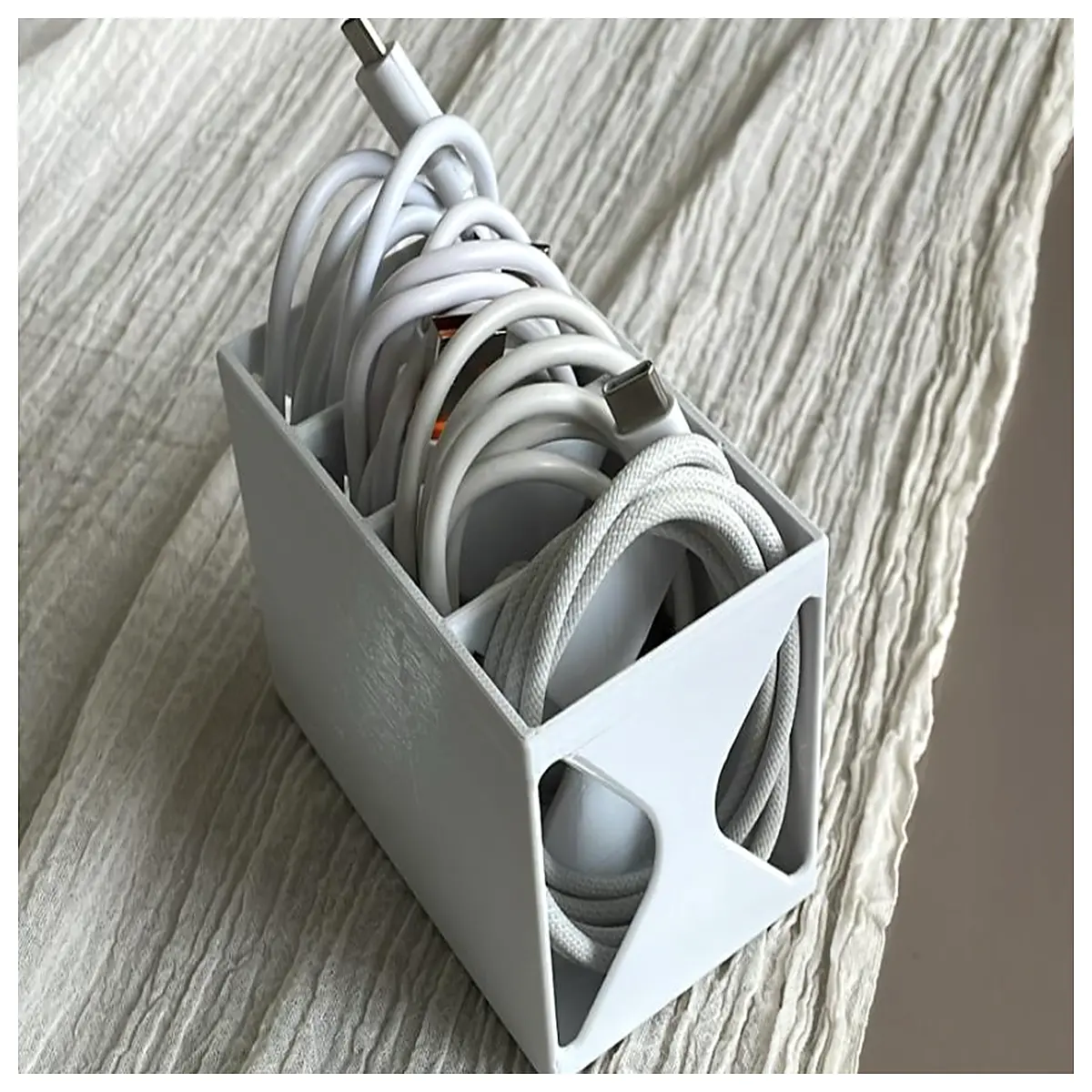 Cable Organizer Box Desktop Cable Storage Box Computer Cable Management Box Cable Holders Cable Storage Organizer