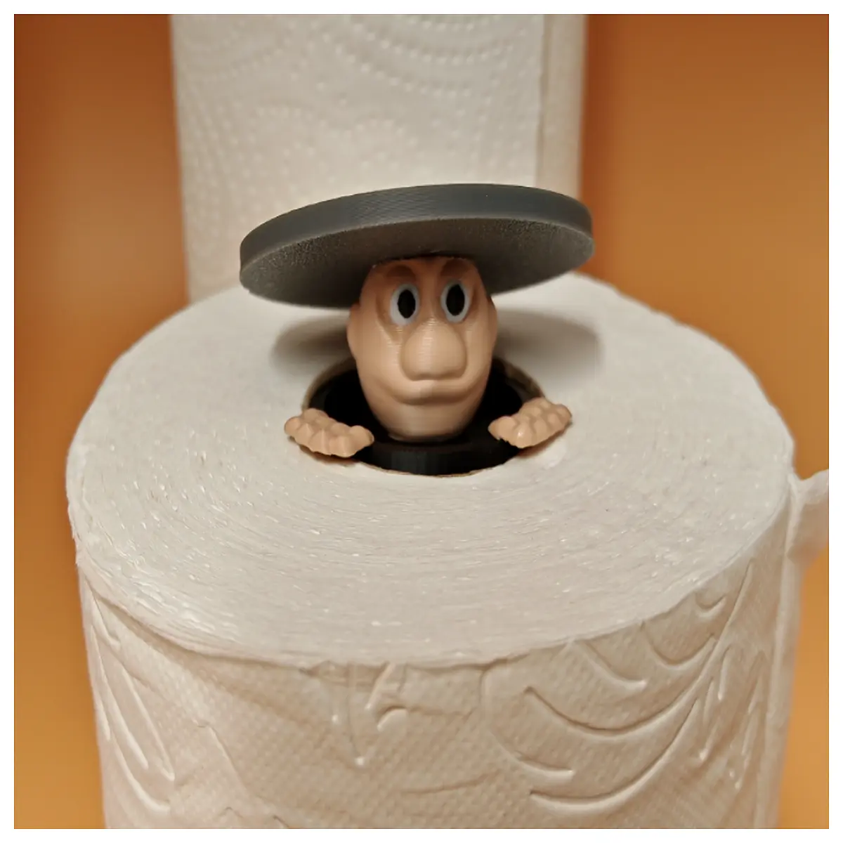 funny toilet paper roll holder prank men bathroom decor novelty gag