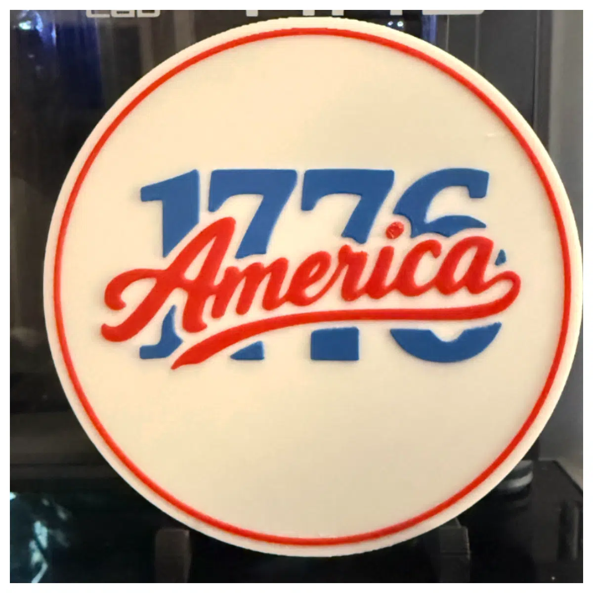 1776 USA Cup Mat Desk Hot Drink Coaster Silicone Pad Non Slip Mat Drink Protector for Coffee Tea Car Office