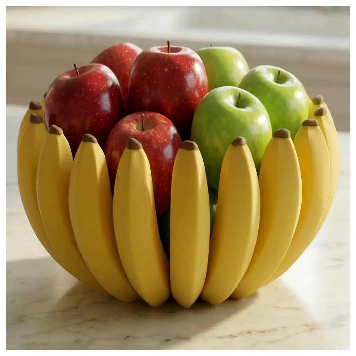 Banana Bowl Bunch Fun Fruit Basket Organizer Non Slip Fruit Crate Kitchen Fruit Draining Holder Multi Functional Fruit Storage Solution