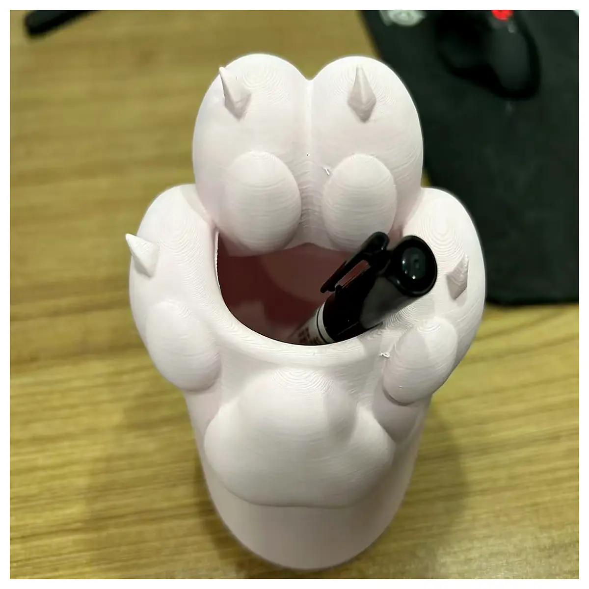 Cat Paw Pencil Holder Desk Organizer Cute Decorative Accessory Phone Stand Office School Supplies Minimalist Lovely