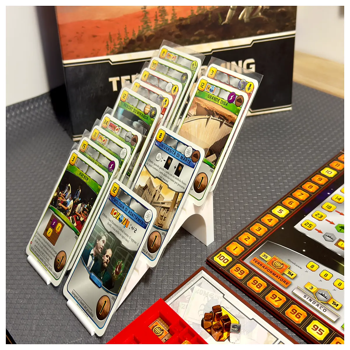 Board Game Card Holders Desk Storage Card Box Organizer Game Accessories Collection Storage Game Parts