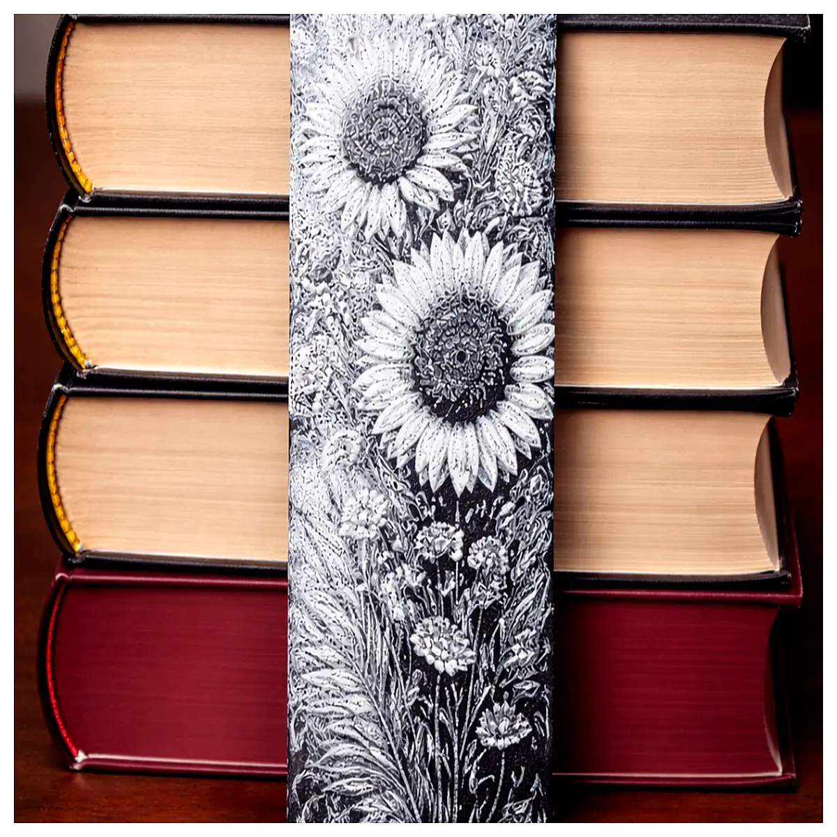 Sunflower Meadow Bookmark Sunflowers Bookmark Desktop Decoration Gift Student Bookmark Creative Bookmark Art Bookmark Memorial Keepsake