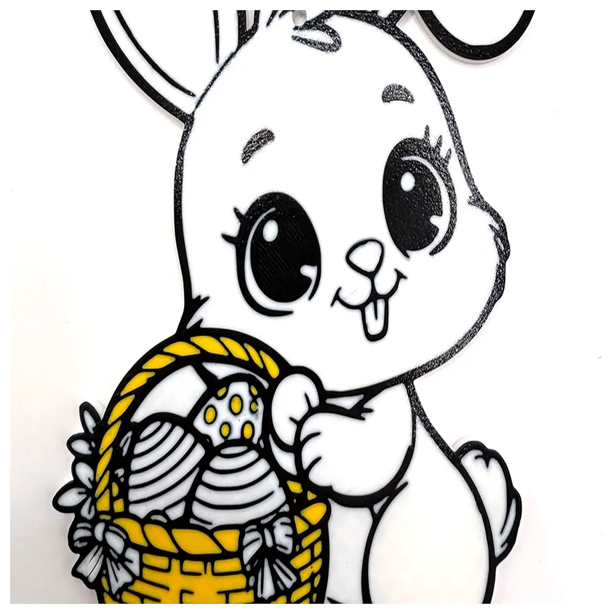 Easter Egg Basket Decor Rabbit Toy Festive Gift Kids Toy Easter Decoration Egg