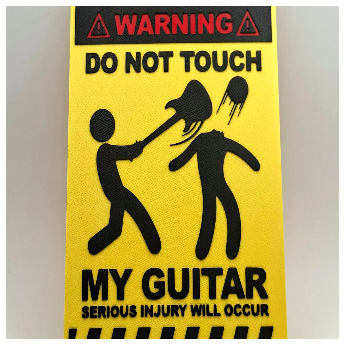 no touching guitar sticker decal for instrument case protection anti scratch warning sign funny music lover gift