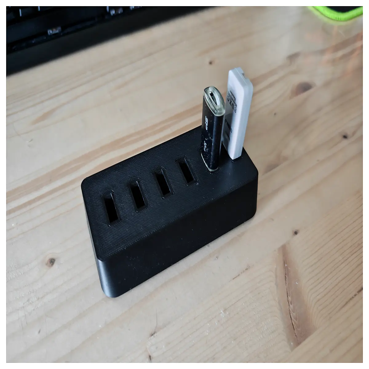 usb flash drive holder desktop organizer storage rack for pen drive memory stick office desk accessories