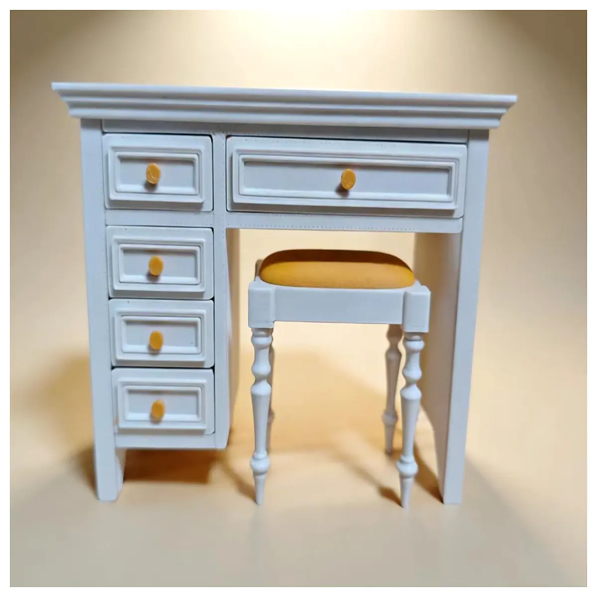 Dresser with Chair Makeup Table with Drawers Vanity Chair Desk Modern Minimalist Bedroom Furniture