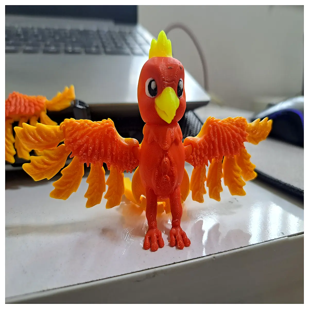 phoenix action figure collectible toy movable joints posable bird kids adults