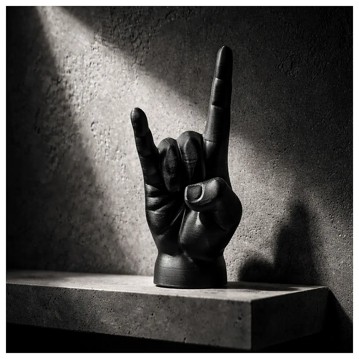 metal hand devil horns gesture 666 rock sign metal music fans