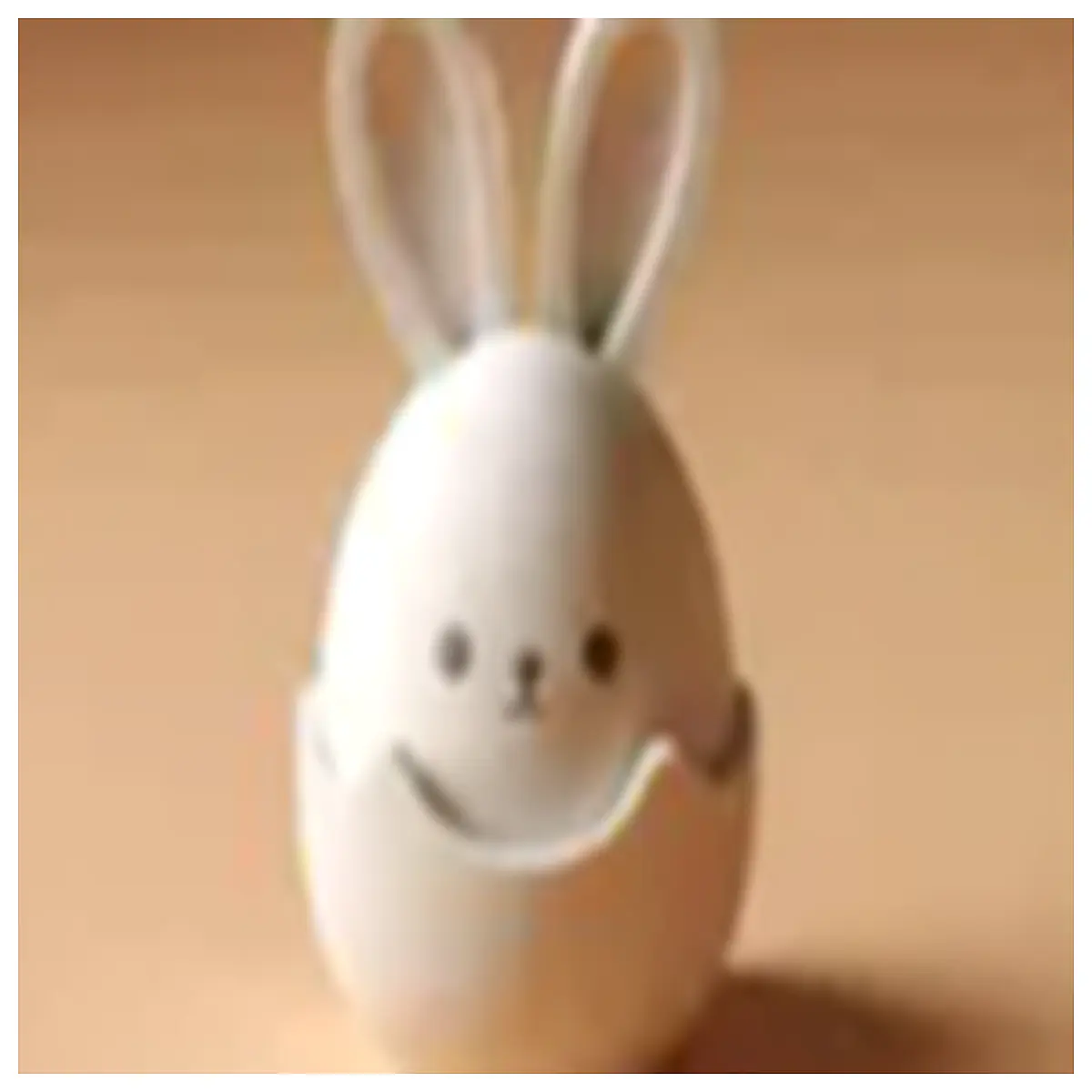 Realistic Ceramic Rabbit Figurine Decoration Desk Ornament Pet Model Gift Egg in Rabbit