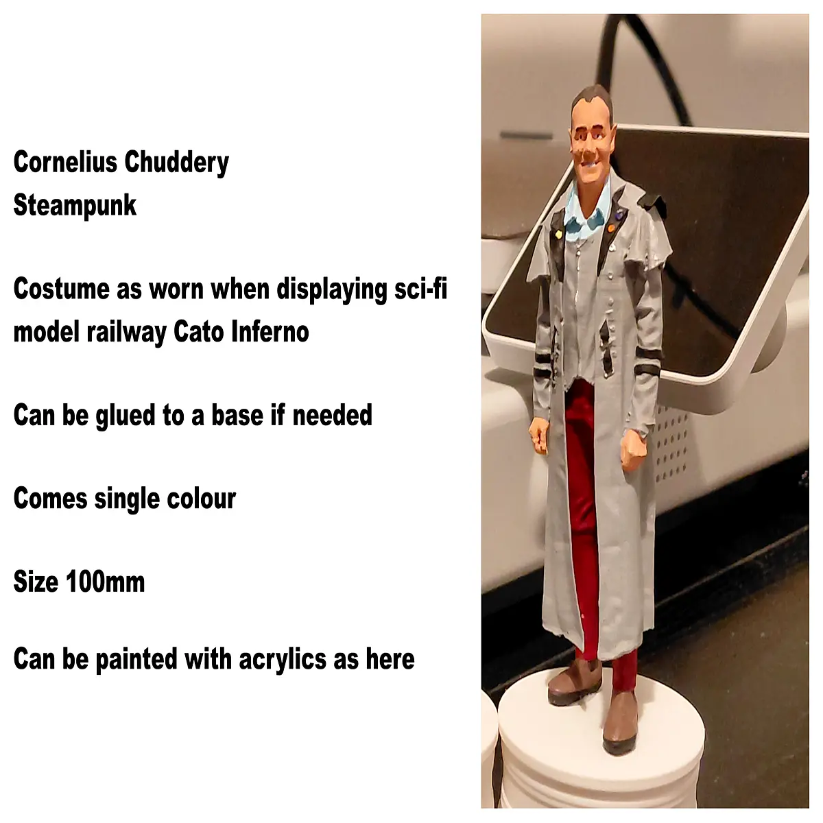 Infernal Cornelius Chadrey Steampunk Man Model Toy Collectible Figure Anime Accessory Steampunk Era