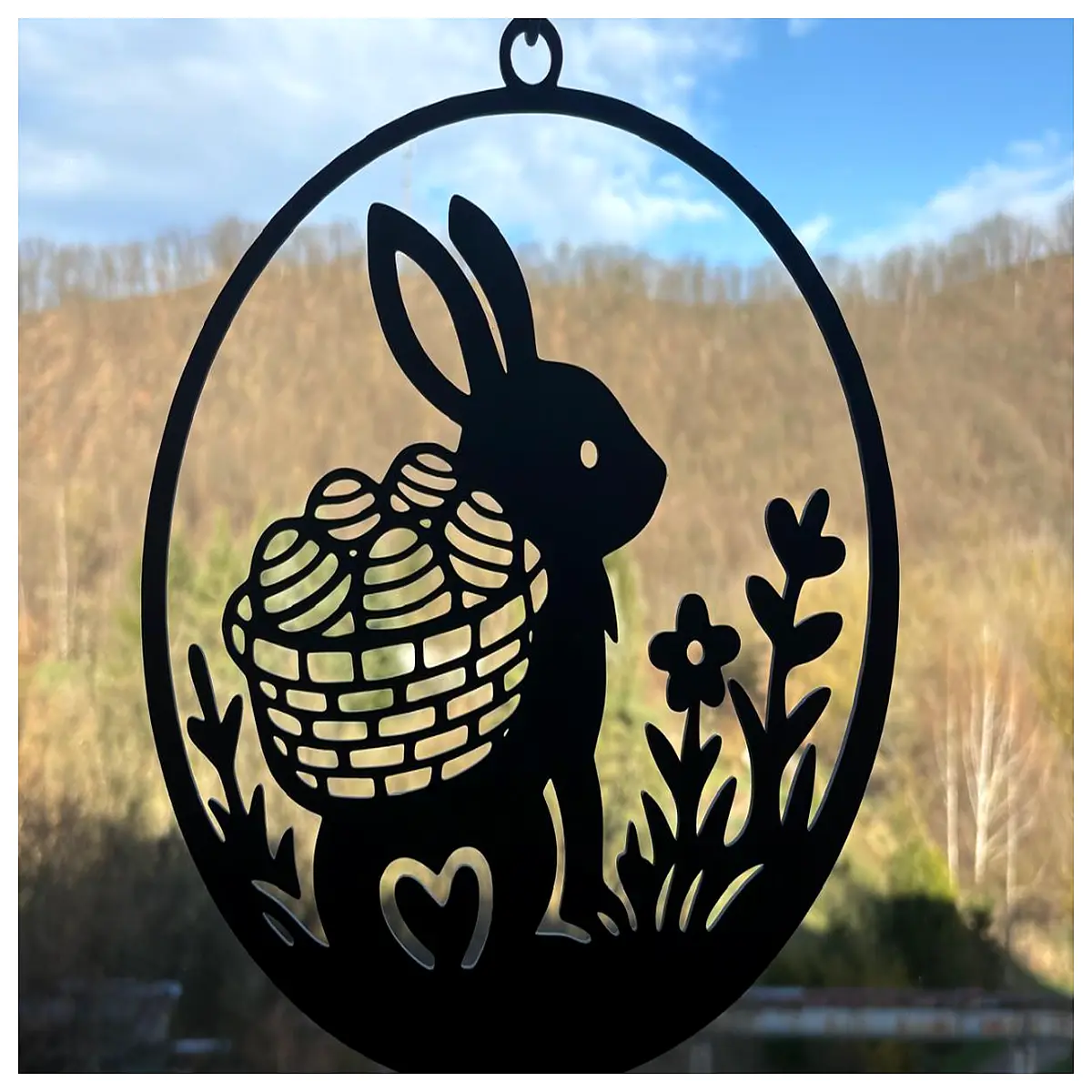 Easter Bunny Window Decoration Festive Decor Easter Theme Window Clings Window Decoration Easter Gift
