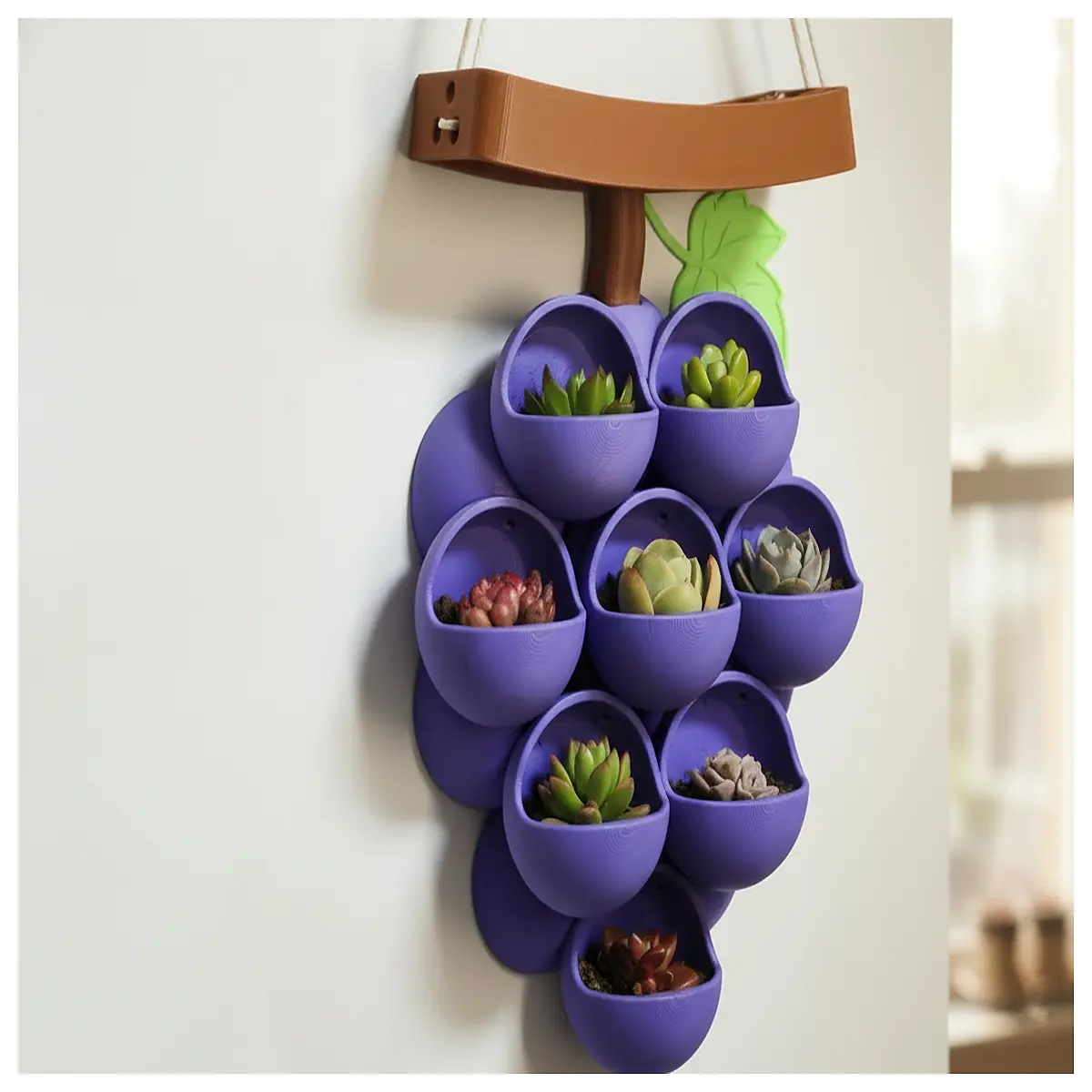 Grapevine Basket Pot Indoor Flower Pot Hanging Planter Balcony Flower Pot Vine Plant Container