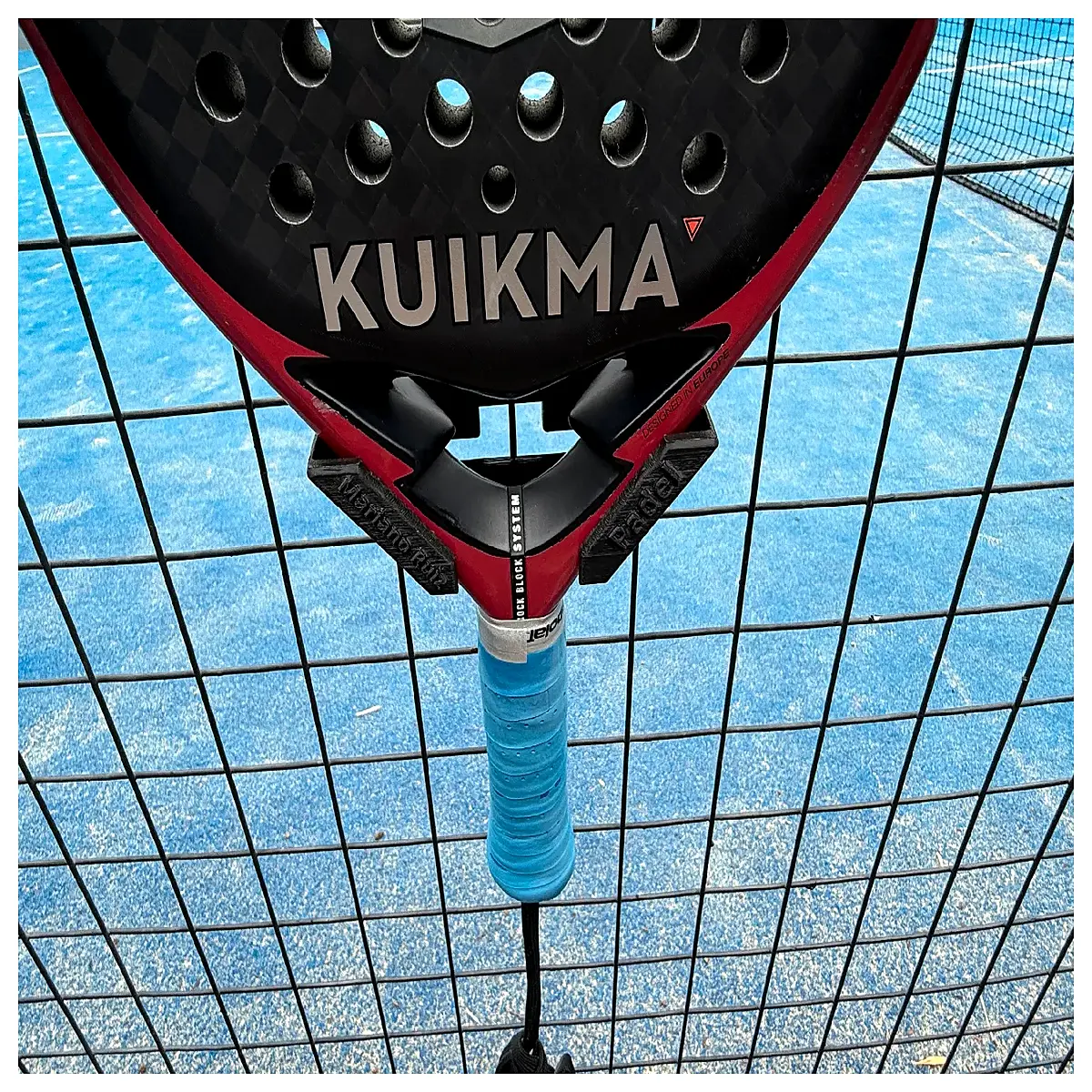 Padel Racket Holder Wall Bracket Support Net Fence Accessory Racket Storage Outdoor Sports Equipment