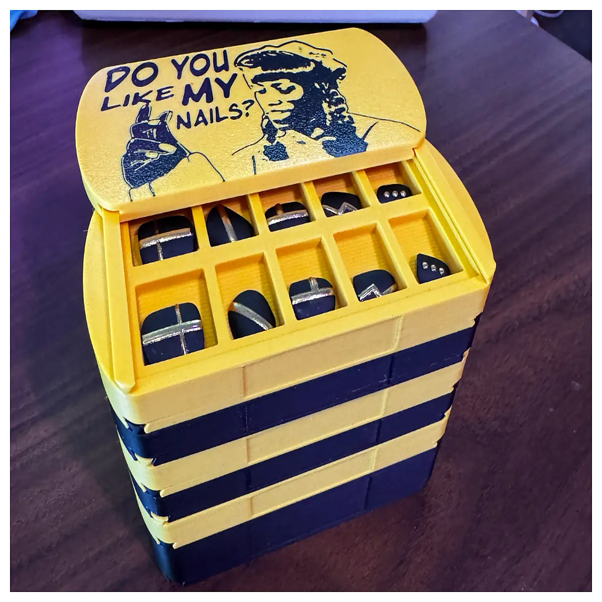 Expandable Tool Box Nail Organizer Press Fit Design Tool Storage Enhance Nail Efficiency