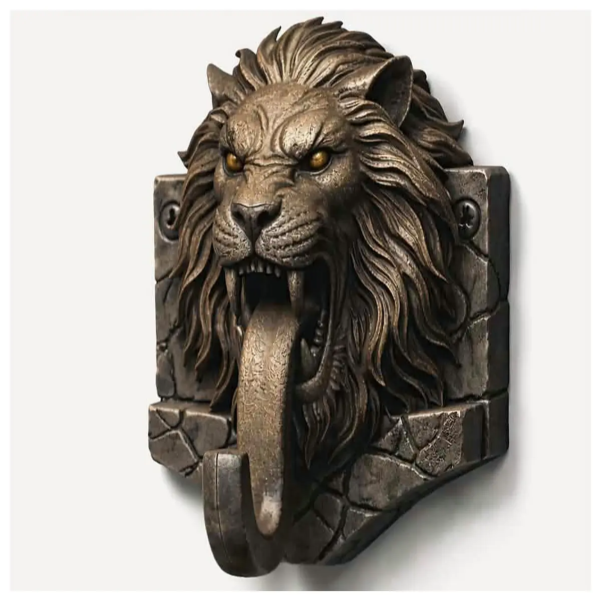 duty wall hooks animal decor lion head coat rack for home entryway bathroom