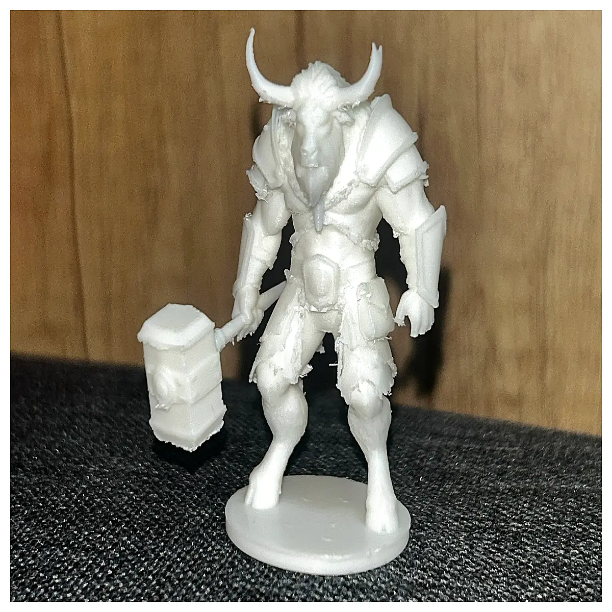 D D Statue Barbarian Model 20 Dice Scale Figure Collectible Miniature