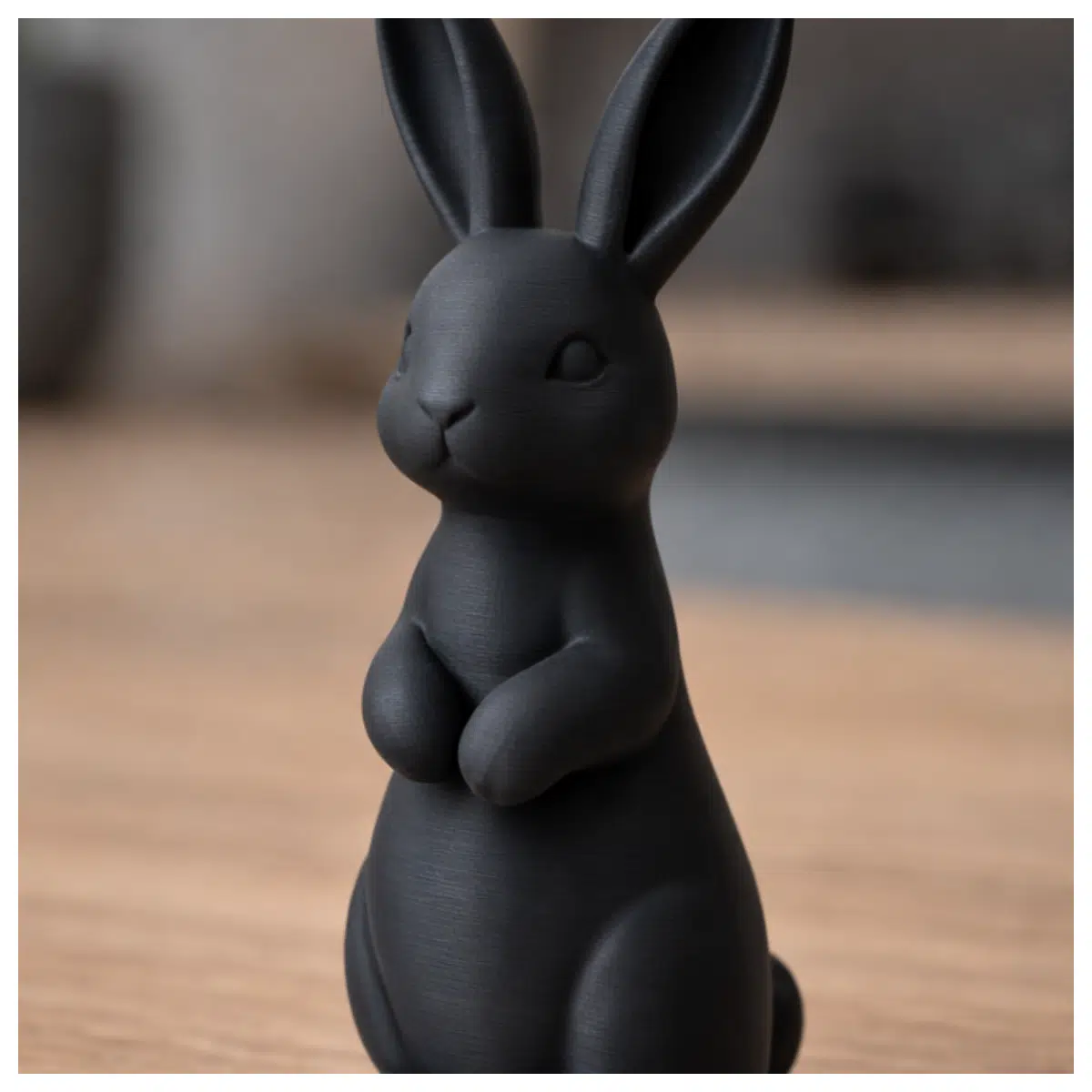 minimalist rabbit decor cute bunny figurine for desk modern home office accessories white ceramic animal statue aesthetic room decoration
