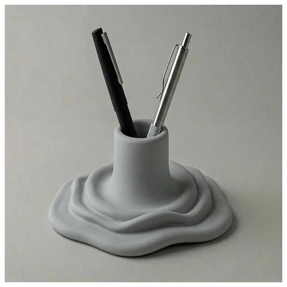 Concrete Pouring Pen Holder Drawing Tool Architect Design Drafting Support Stand Up Pen Holder Art Supplies