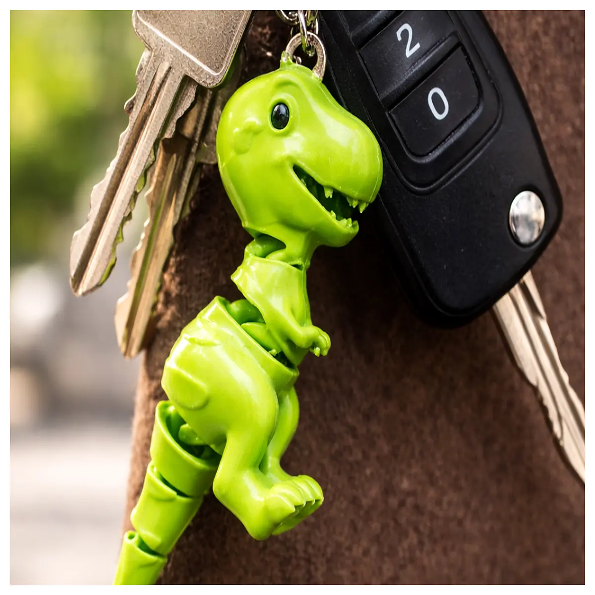 Animatronic Dinosaur Keychain Stress Relief Toy Anxiety Relief Cute Dinosaur Figurine Collection Kids Gift Fun Toy