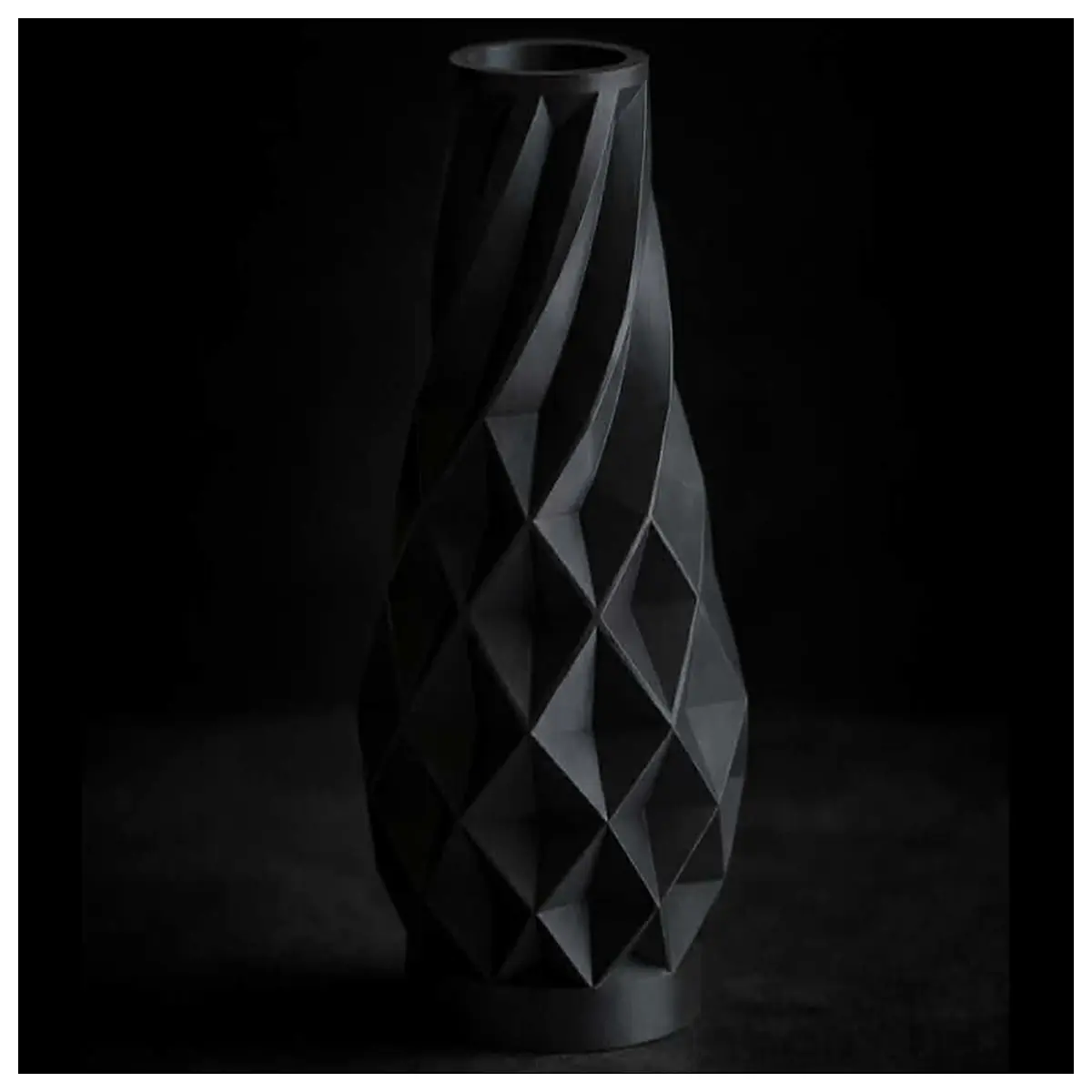 Geometric Pattern Vase Modern Art Decor Decorative Vase Office Accent Creative Gift Geometric Carved Vase