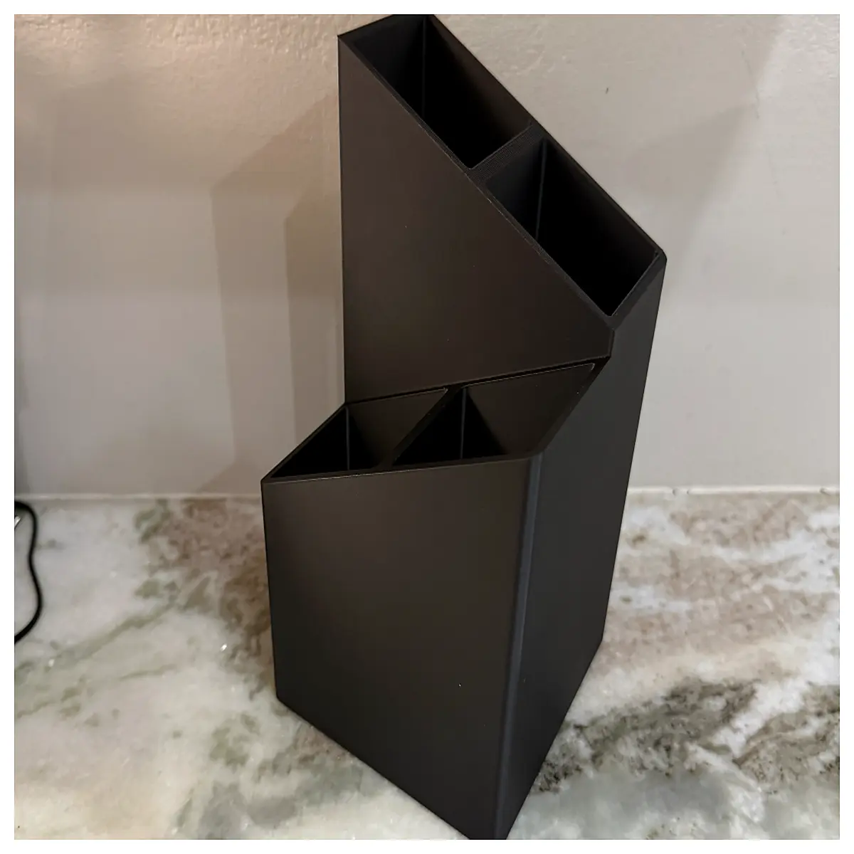 Multi Compartment Cable Organizer Pen Holder Desk Storage Box Stationery Supplies Cord Wrap Organizer Multi Function