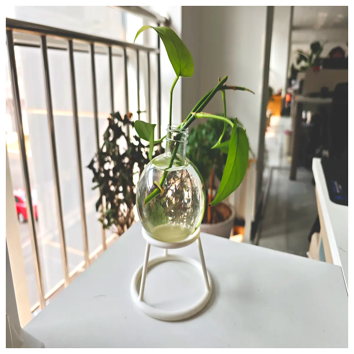Flower Shelf Stand Ceramic Vase Holder Decorative Display Rack Home Living Room Decoration Vase Support