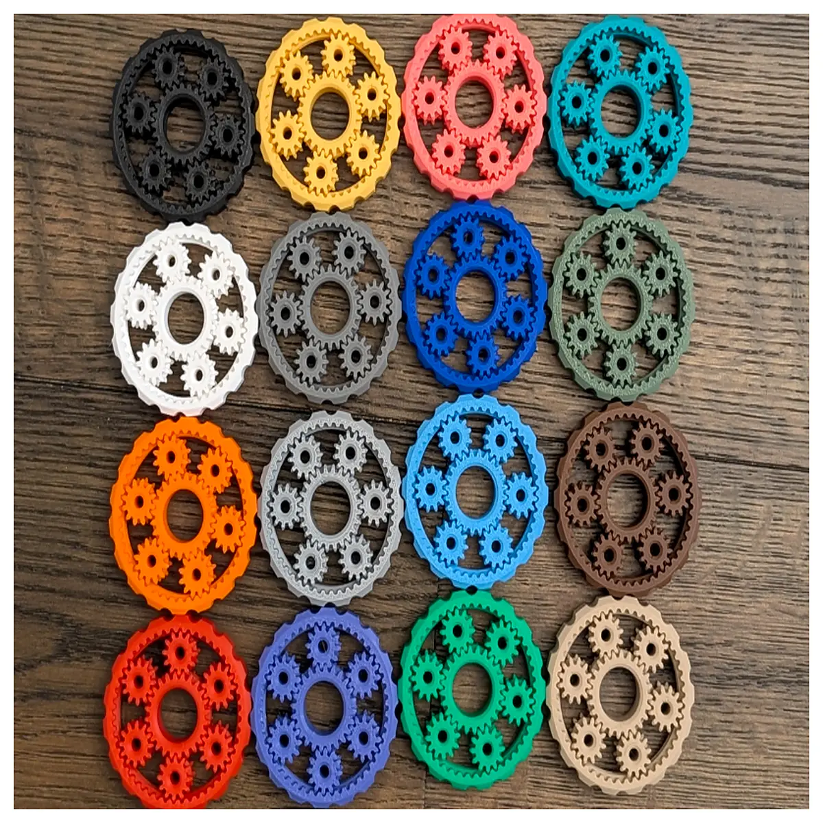 Planetary Gear Fidget Spinners Toy Stress Relief Kinetic Toys Fun Rotation Desktop Puzzle Toys Kids Gift
