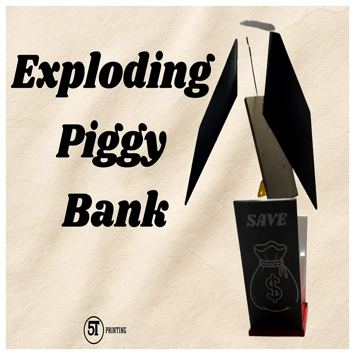 explosion piggy bank for kids money saving challenge box surprise children educational savings toy