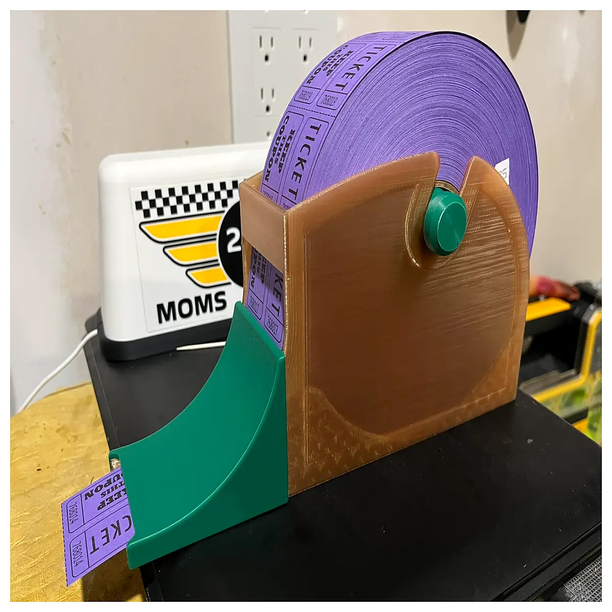 Prize Ticket Dispenser Wide Roll Coupon Printer Promotional Giveaway Machine Fast Printing Reward Ticket Dispenser Accessories