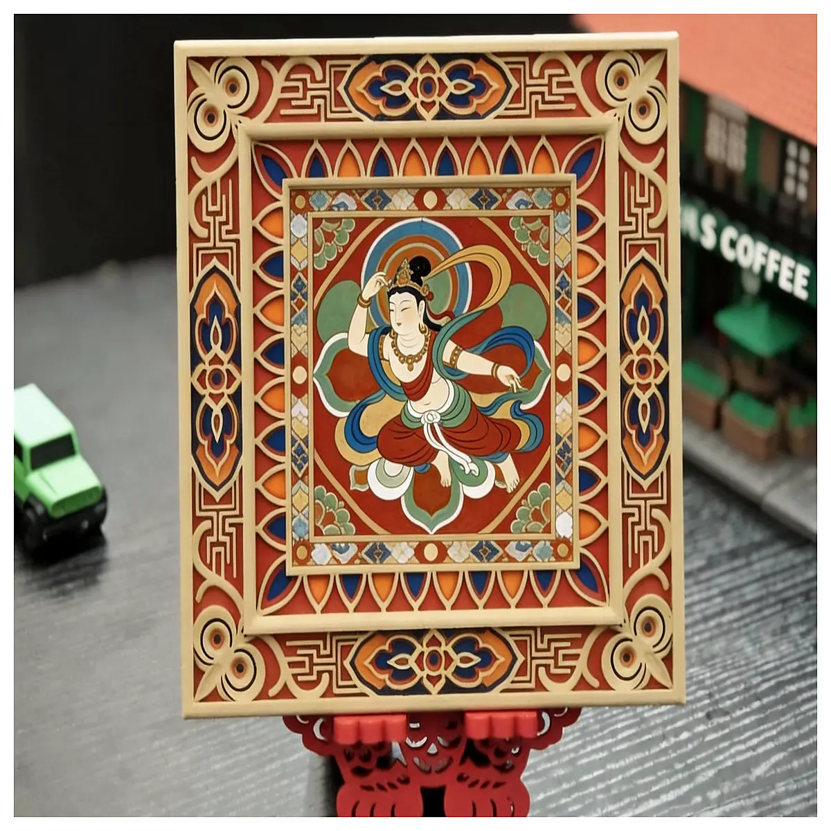 Gobi Art Frame Dunhuang Mural Decoration Frame Wall Picture Frame Interior Wall Decor Hanging Frame Art Display Case