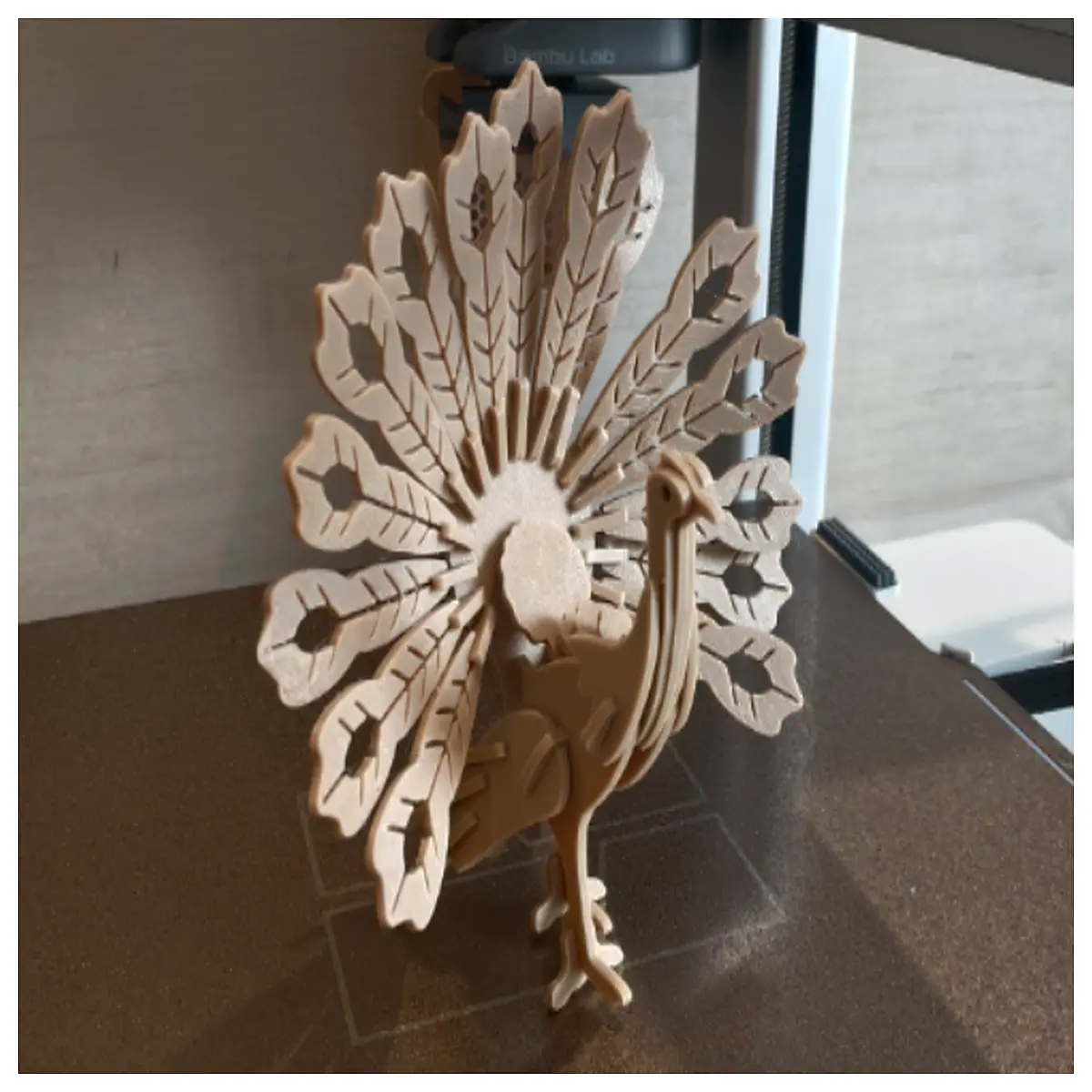 3D Puzzle Peacock Bird Figurine Puzzle Brain Teaser Challenge Puzzle for Kids Adults