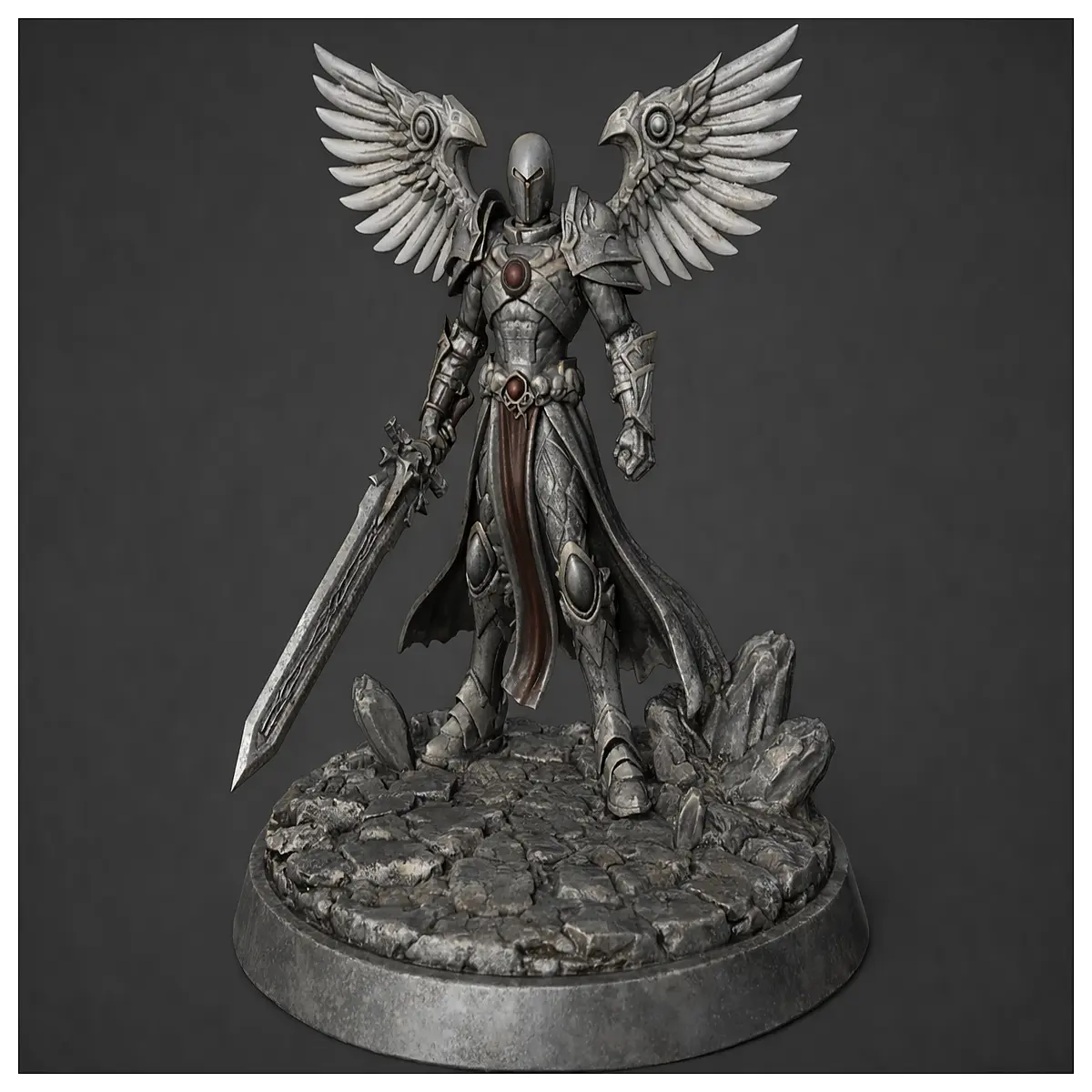 Winged Sentinel Model D D Miniature Figure Tactical Game Scene Decoration Role Play Figures Scale Model