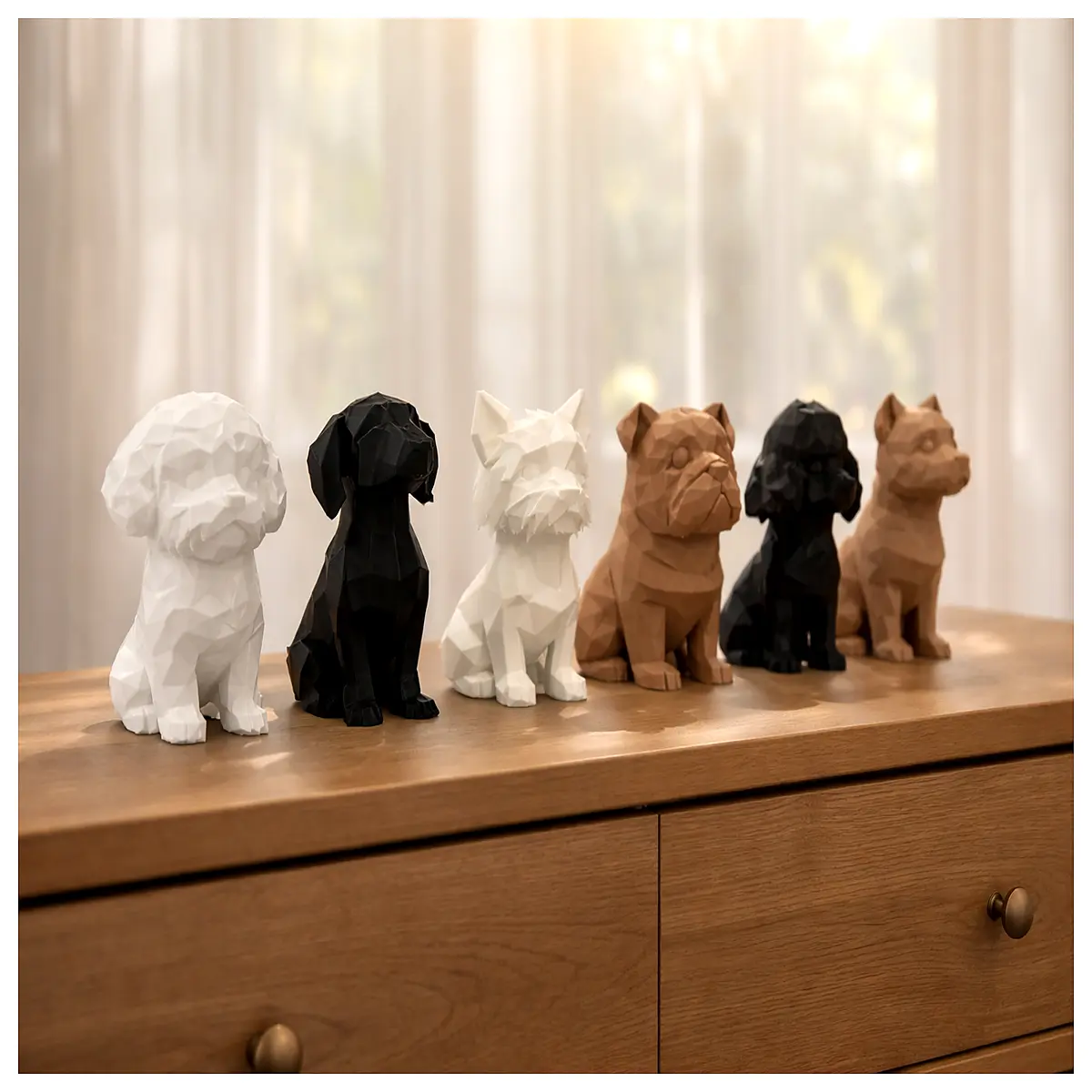 Low Poly Dog Collection 3D Pet Models Game Scene Assets Animation Character Resources