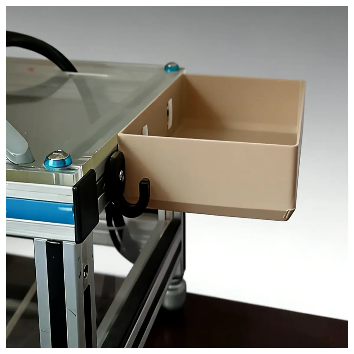 Worktable Storage Box Euro Standard Profile Snap Fit No Screws Adhesive Side Organizer Parts